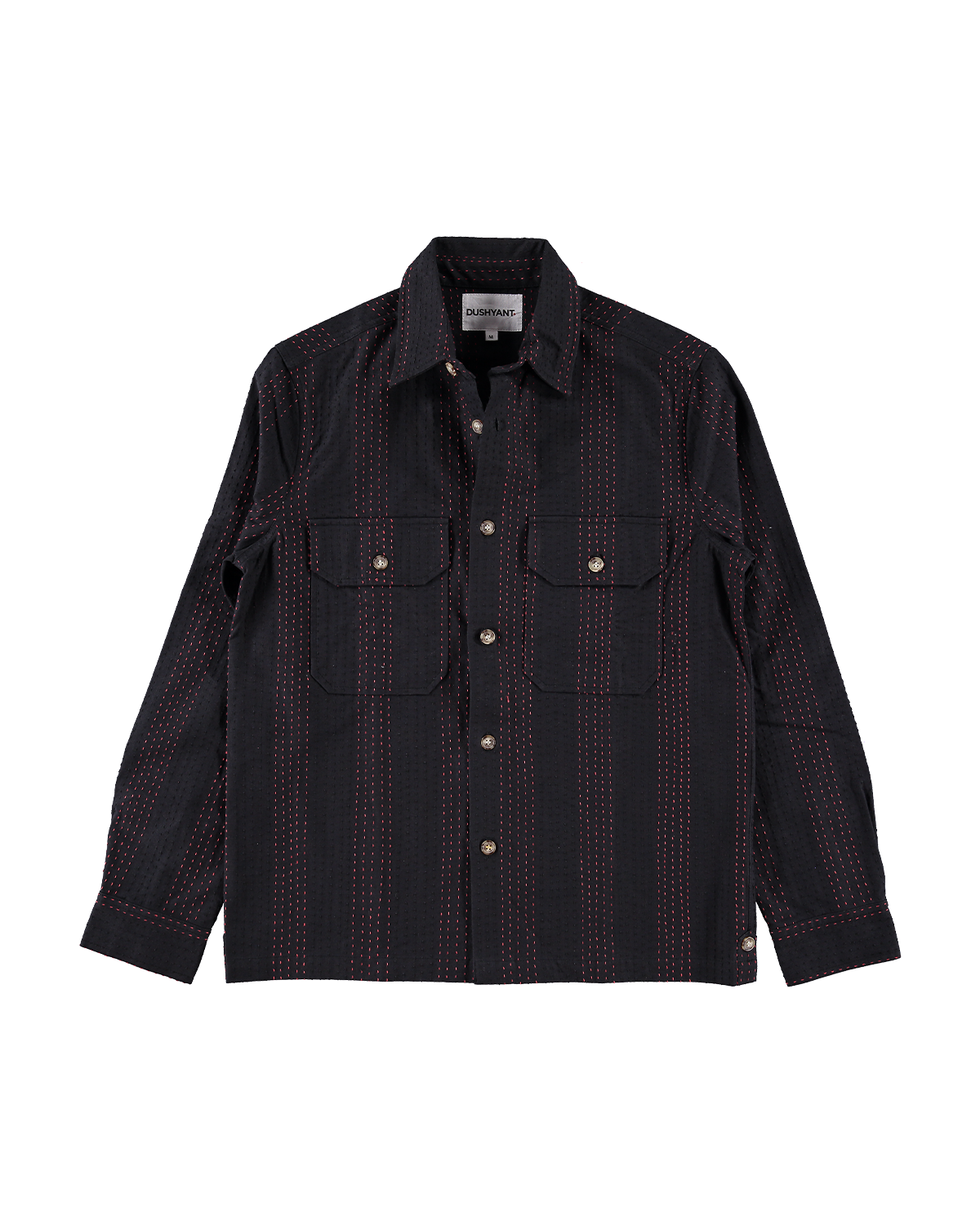 'Jesse Workshirt' in Black Chain Stitch Canvas